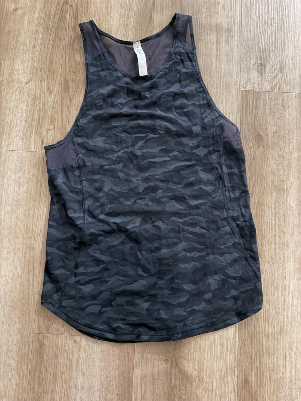 lululemon athletica Black Camouflage Tank Top